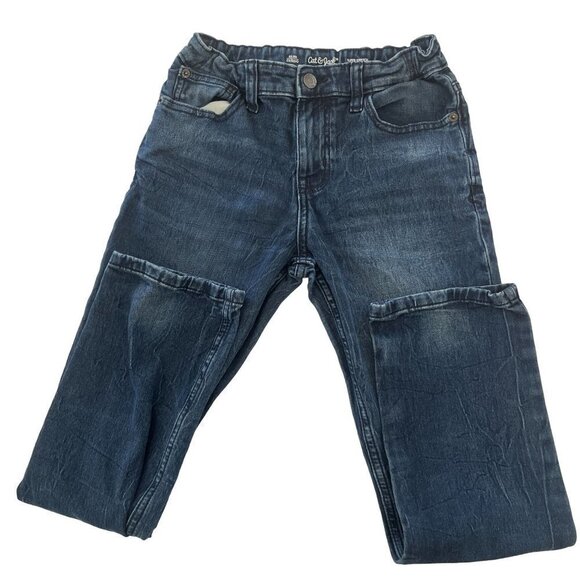 Cat &‎ Jack Skinny Blue Jeans Super Stretch Adjustable Waist Size 12 - Picture 1 of 7